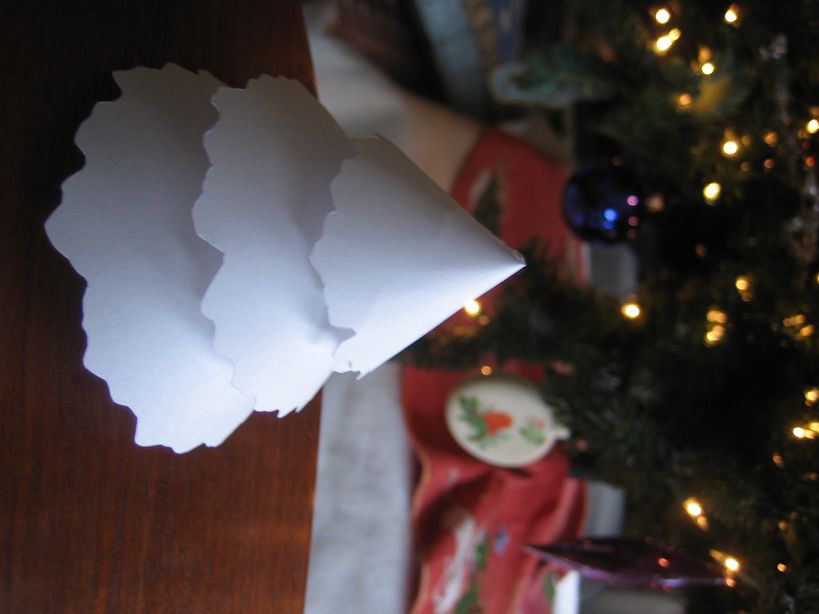 Snowy Paper Christmas Tree