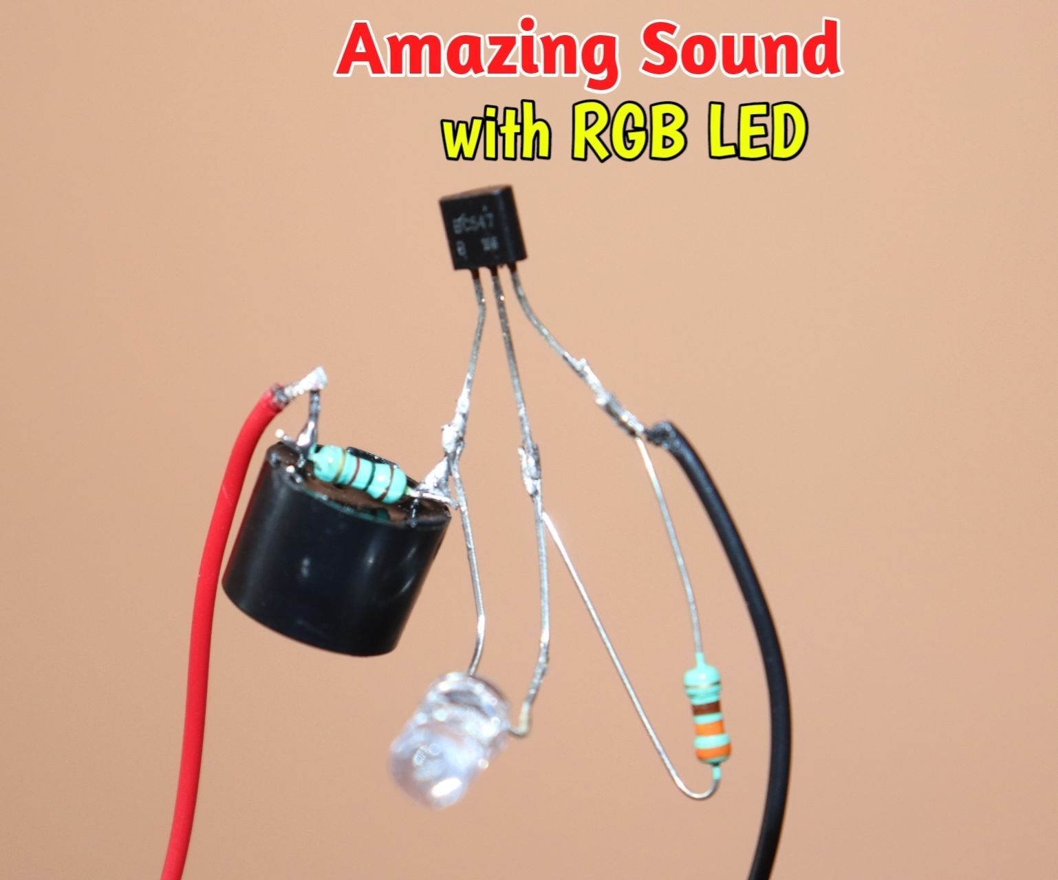 How to Make Awesome Sound Generator Project With RGB LED
