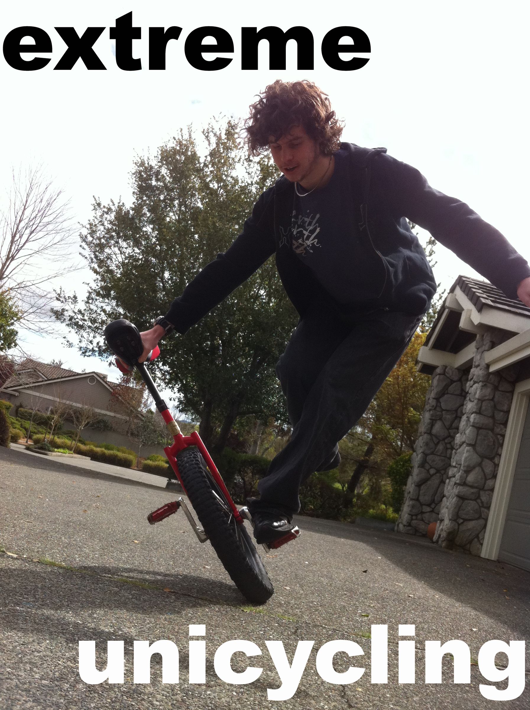 extreme unicycling !