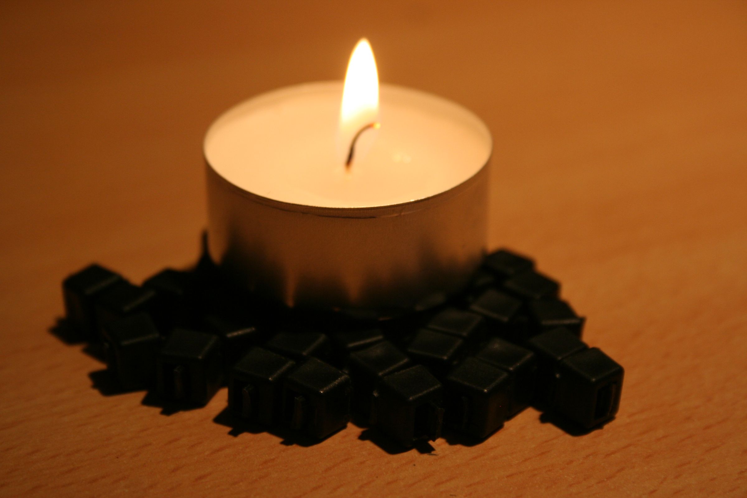 Zip Ties Candle Holder