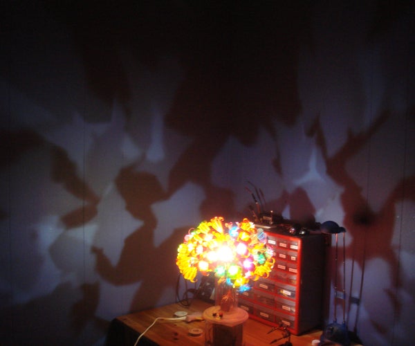 Solar Powered LED Origami Flower Vase