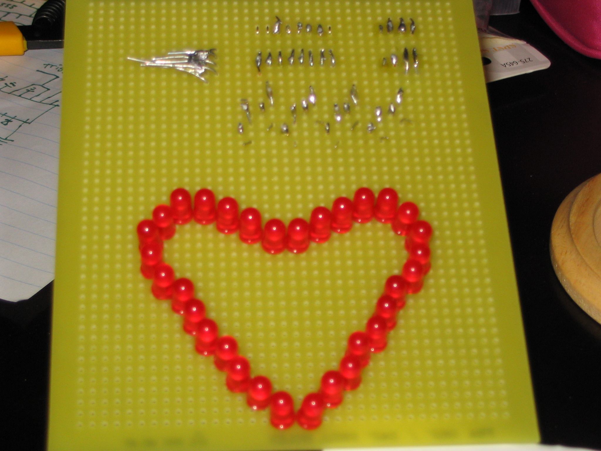 Build a Binary LED Heart Decoration (Blinkenheart)