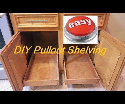 DIY Pull-out Sliding Shelving
