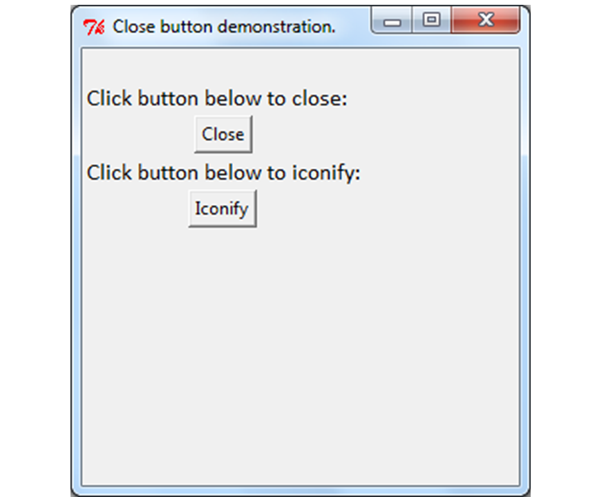 Python Programming GUI - Close and Iconify Methods