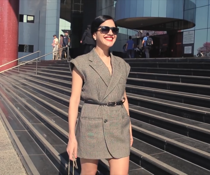 DIY From an Elegant Man´s Jacket Into a Fancy Dress