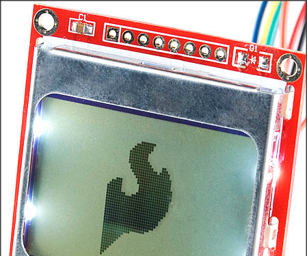 Nokia 5110 LCD Via Lady Ada