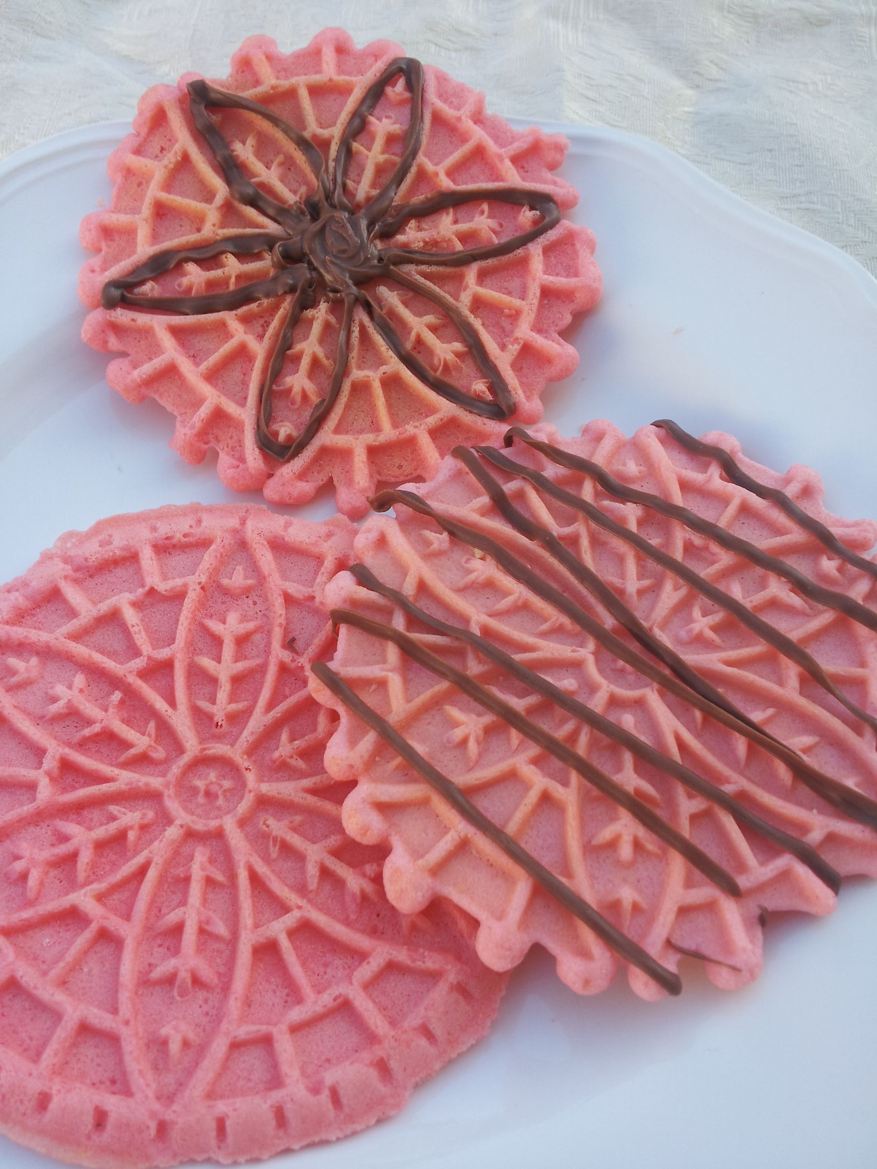 Cotton Candy Pizzelles (Italian Cookies)