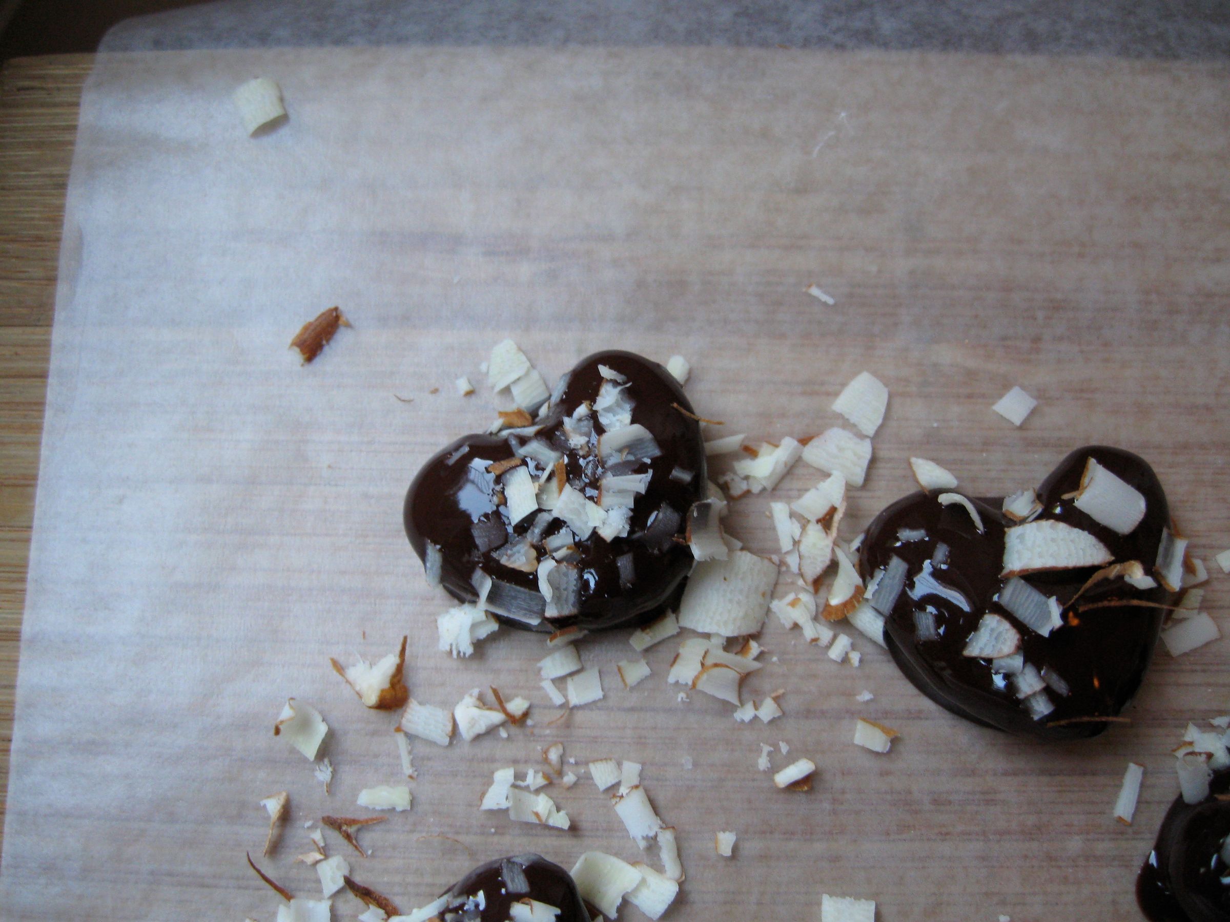 Chocolate Almond Hearts