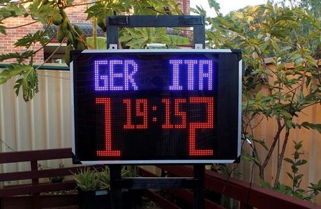 Dual Color DIY Scoreboard Using 6 Displays. Android App Controlled Scoreduino DMD Based DIY Digital Soccer and Cricket Scoreboard With 6 Displays