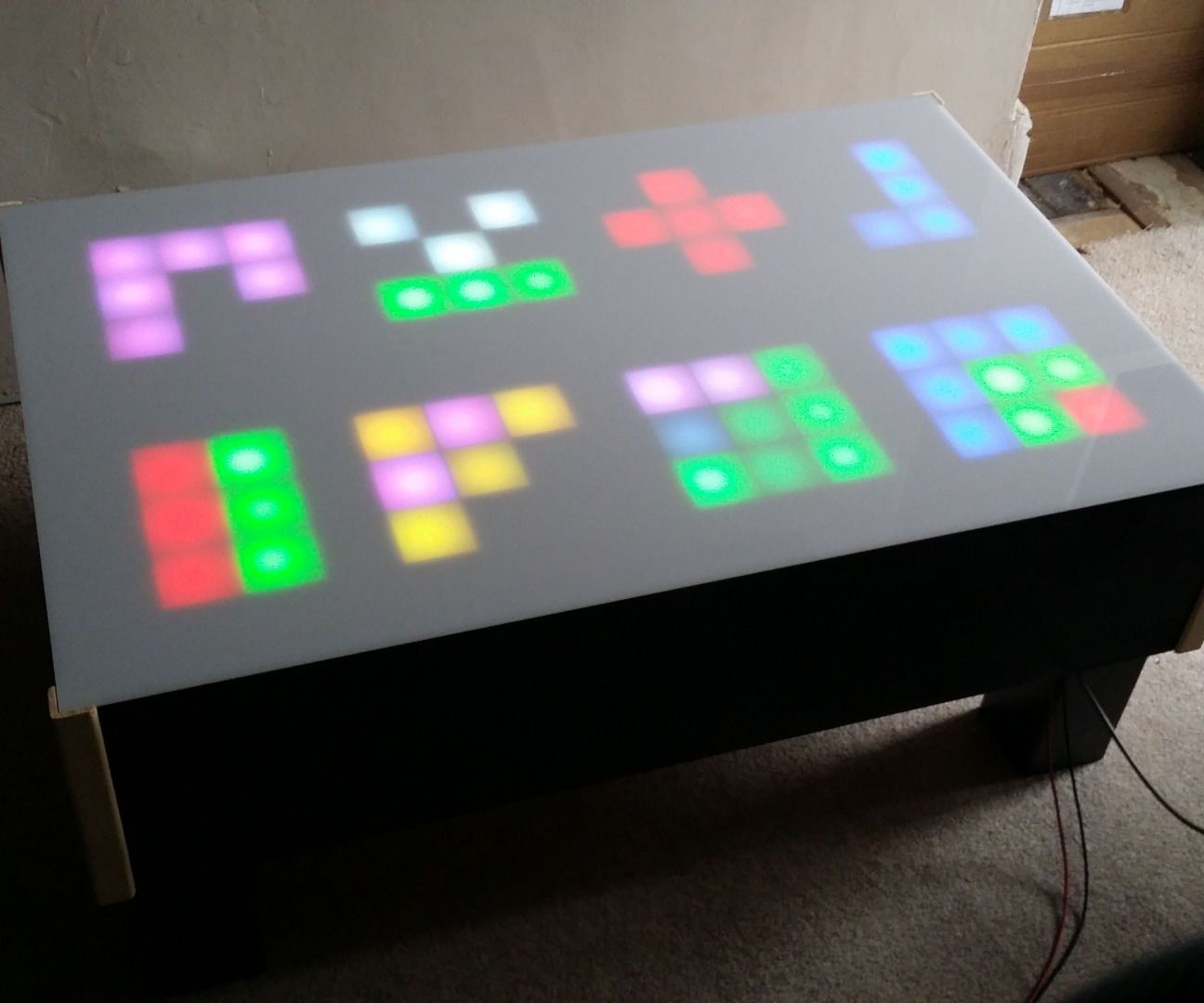 RGB LED Pixel Touch Reactive Gaming Table