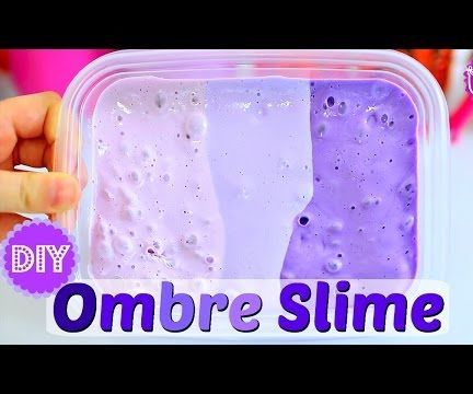 DIY OMBRE SLIME! GORGEOUS INSTAGRAM SLIME! NO BORAX NEEDED! 