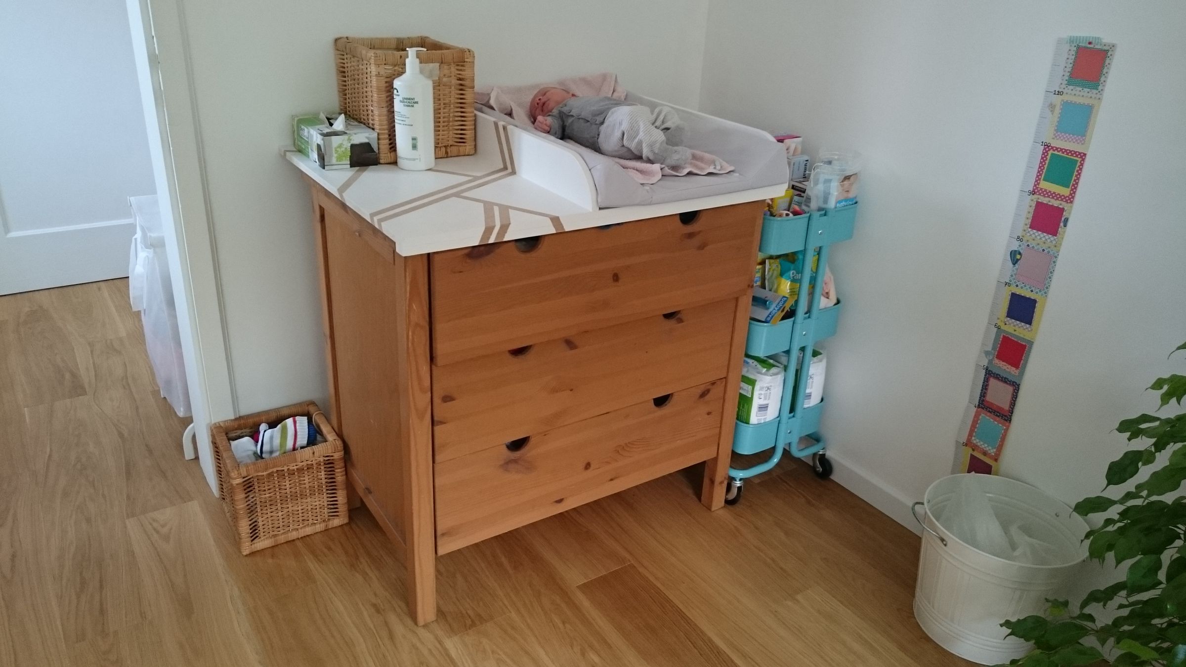 Hemnes Baby Changing Dresser IKEAHack 5 Steps (with Pictures