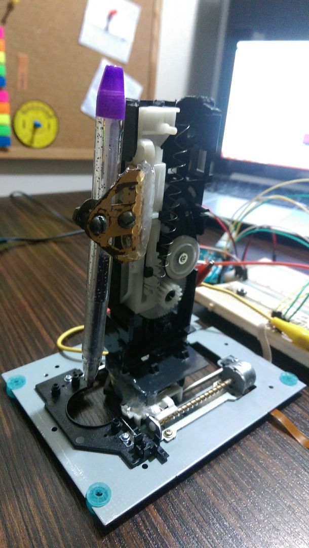 Dot Matrix Printer From a CD/DVD Reader With Arduino