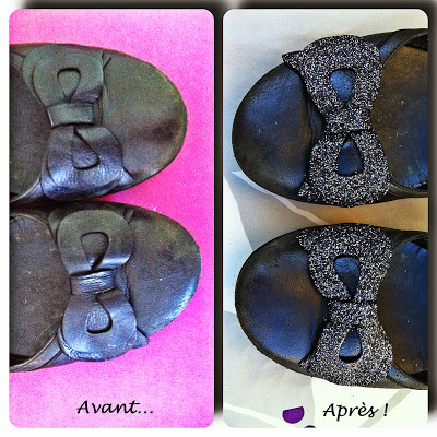 DIY : glitter for my shoes!