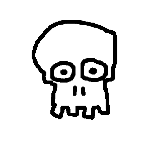 A Lovely Warm Skull Face Snood.