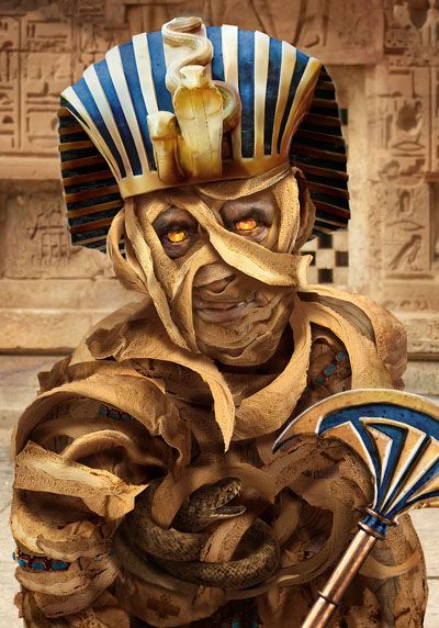 Photoshop a Fantasy Mummy Axe