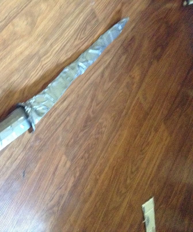 Cardboard/duct Tape Sword 11 Steps Instructables