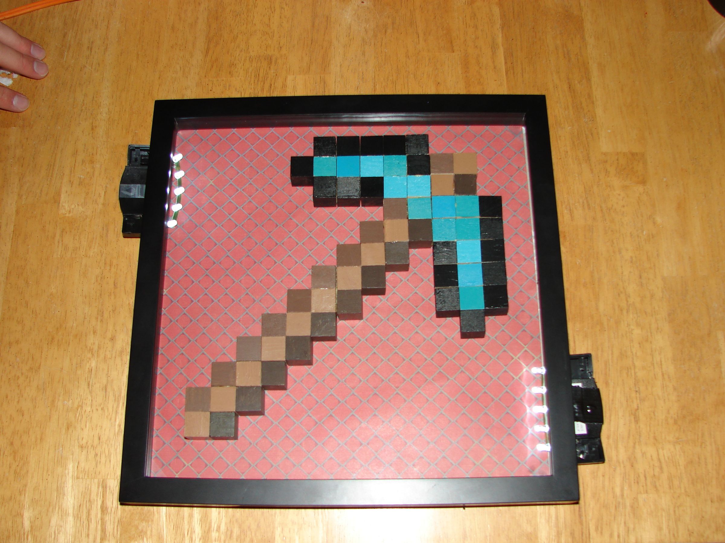 How to Make a Minecraft Pickaxe Lamp!