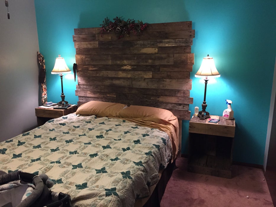 Pallet Wood Headboard - Image 1
