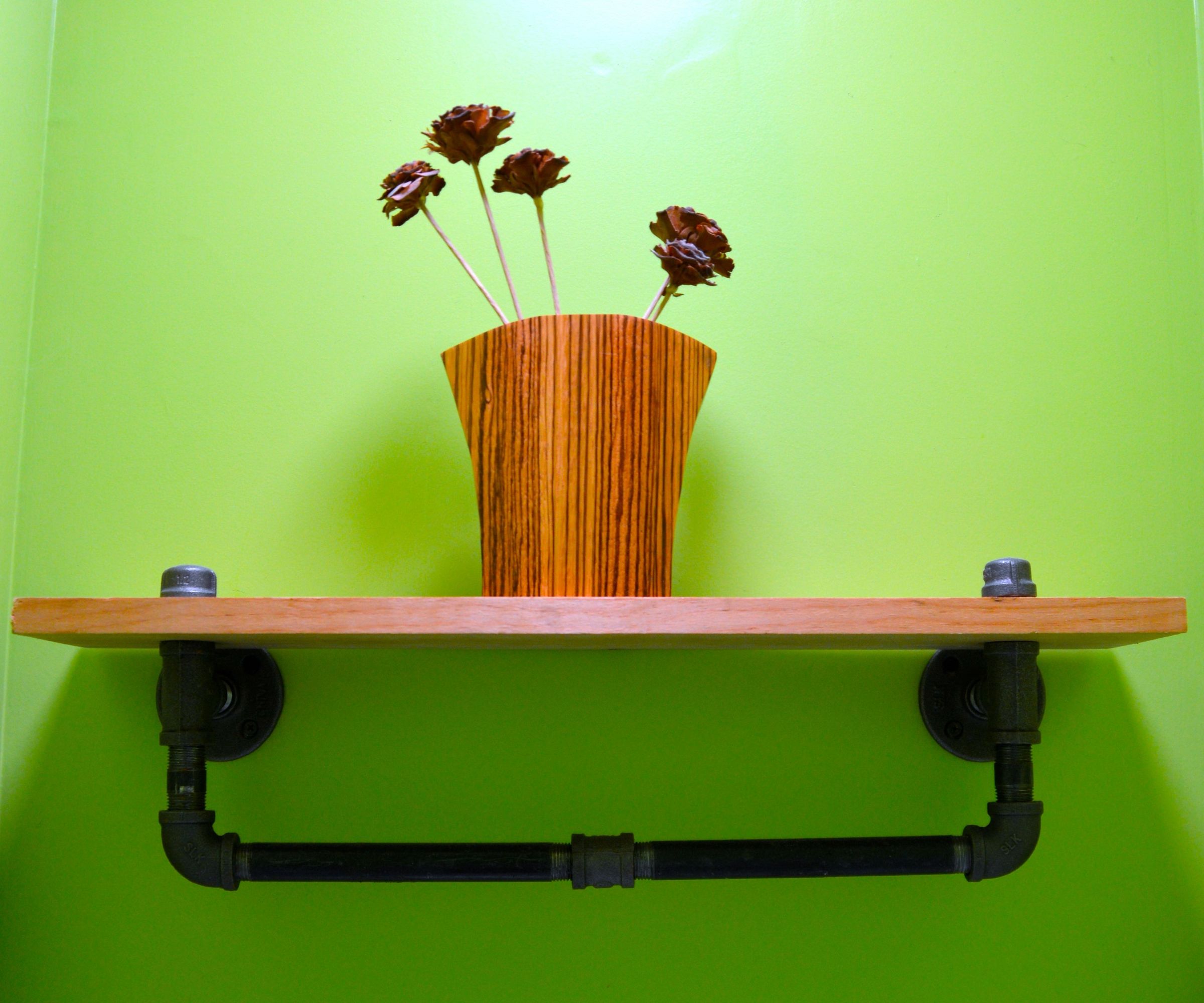 DIY Decor: Steampunk Bathroom Shelf