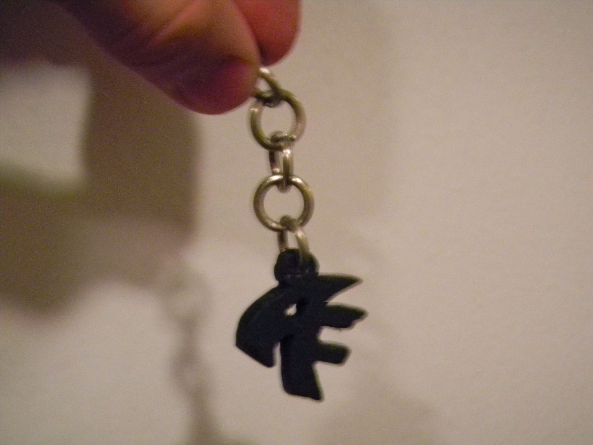 Wooden Initials Keychain