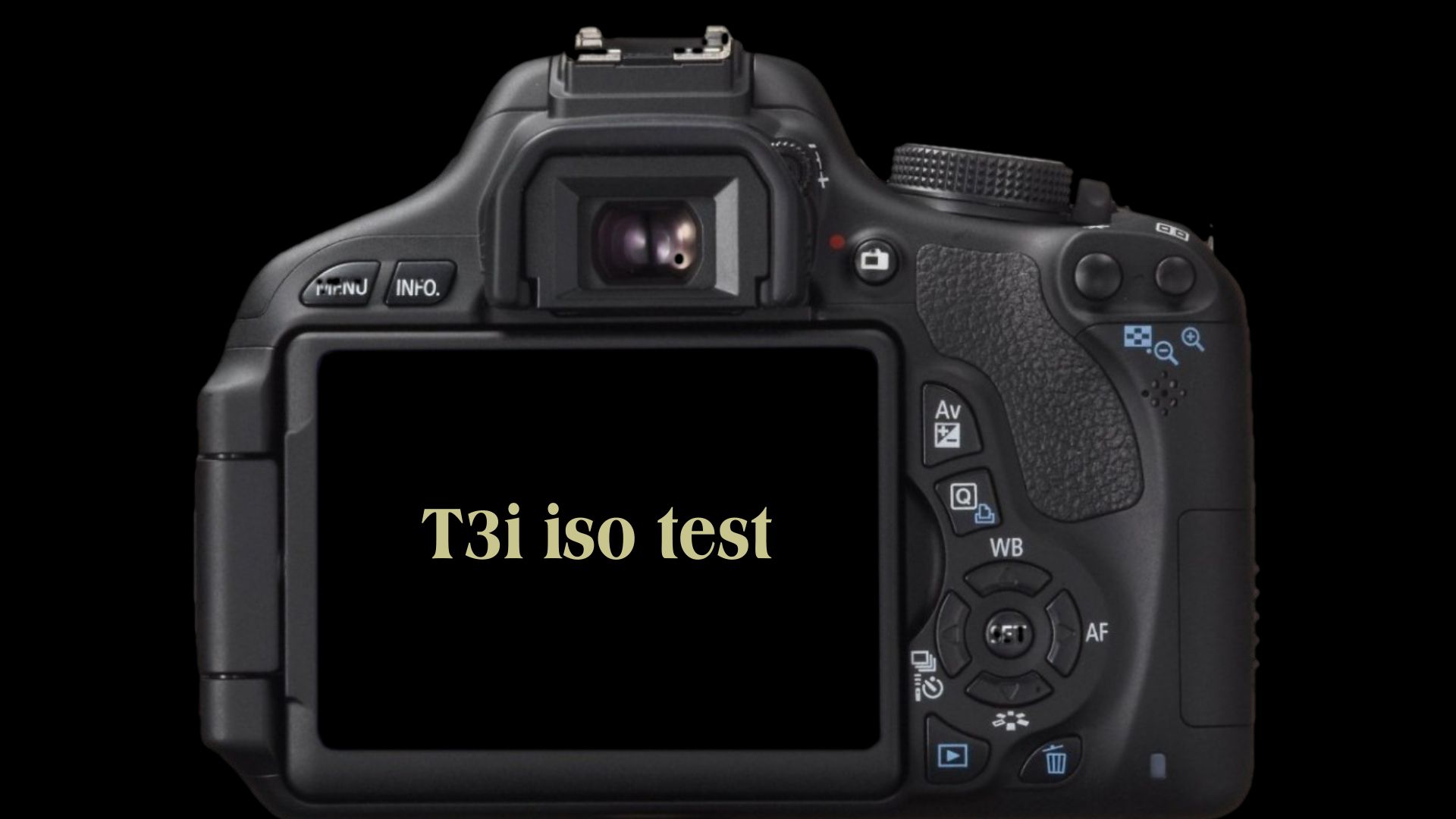 Canon T3i and Magic Lantern Iso Noise Test