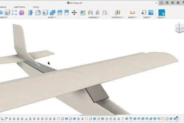Flying RC plan by fusion 360