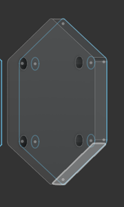 Extruding Hexagonal Surface and Making Holes
