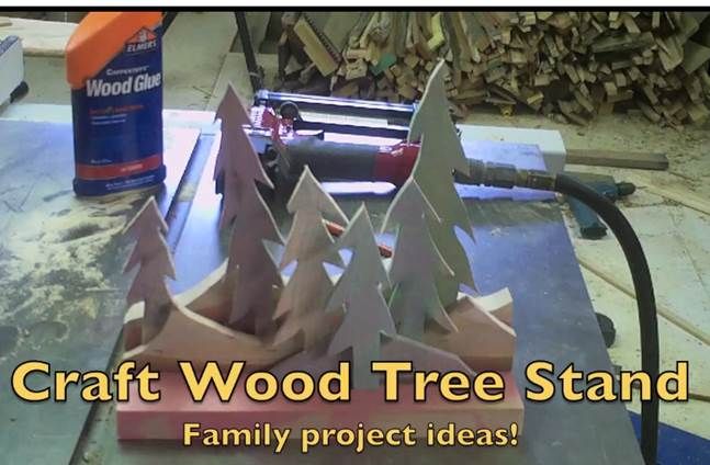 Wooden Stand of Trees -Simple Craft Projects