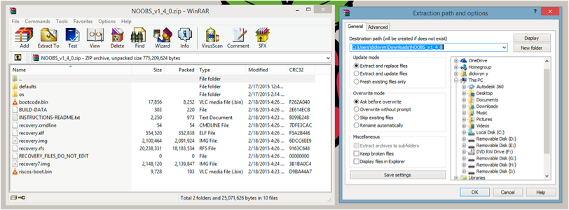 Transfer Files From NOOBS to Your SD Card