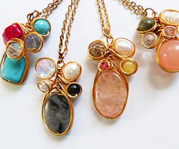 Colgantes De Alambre Espiga Técnica Herringbone