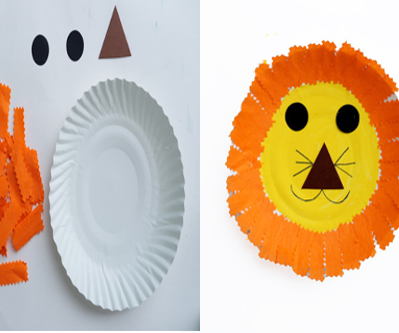 Art and Craft Activity: Paper Plate Lion