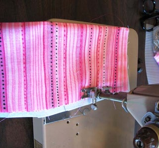 Cut Fabric and Sew the Pocket Strip.