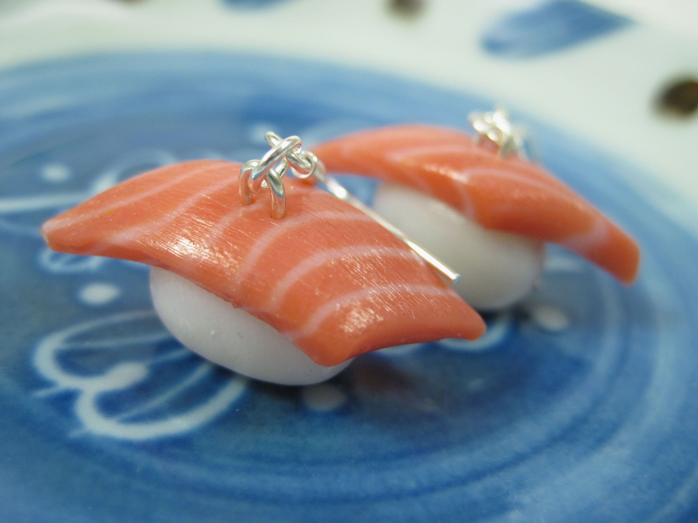 Salmon Sushi Earrings