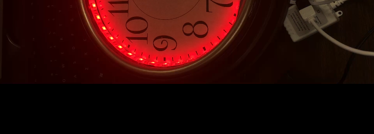 Glow in the dark clock