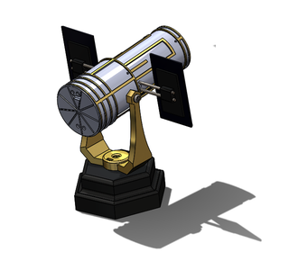 Hubble Telescope With Polar Mount and ESPCAM