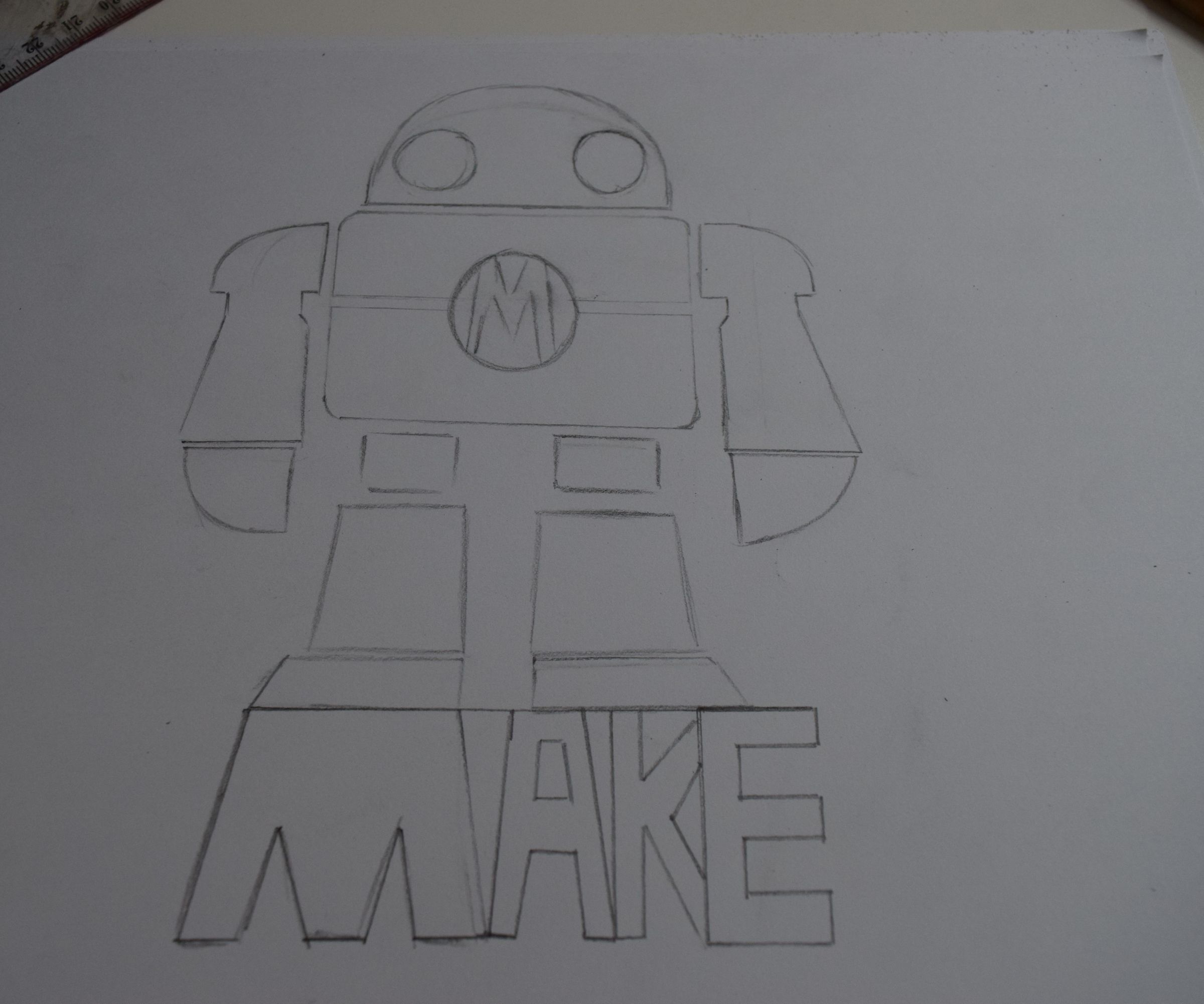 Como Dibujar Al Robot De Make