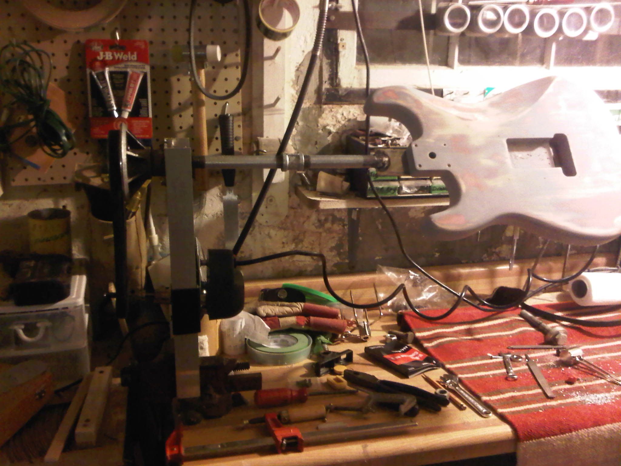 Rotisserie Guitar Body/neck Jig.