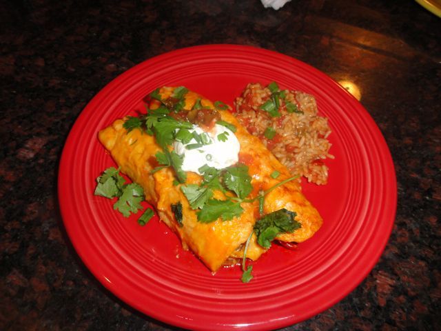 Chicken Enchiladas With Homemade Flour Tortillas