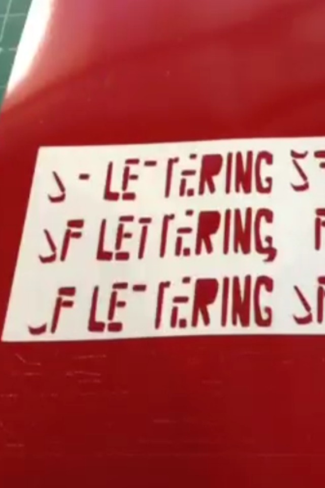 Distressed Vinyl Decals : SFlettering Decal
