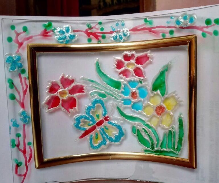 Colorfull Glass Painting