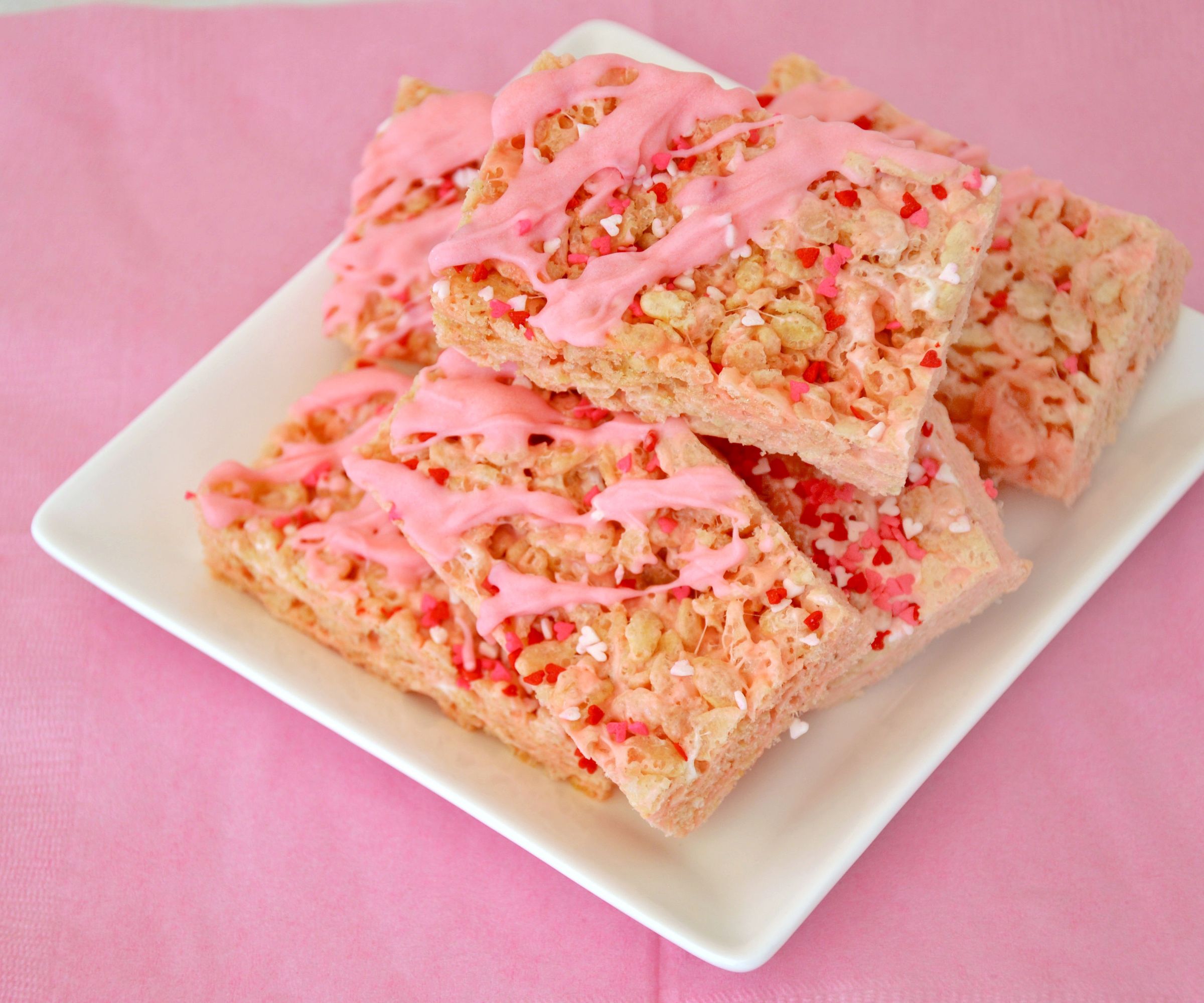 Valentine Rice Krispie Bars