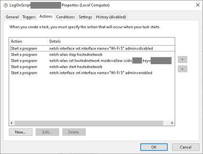 Hosted Network Mode Settings