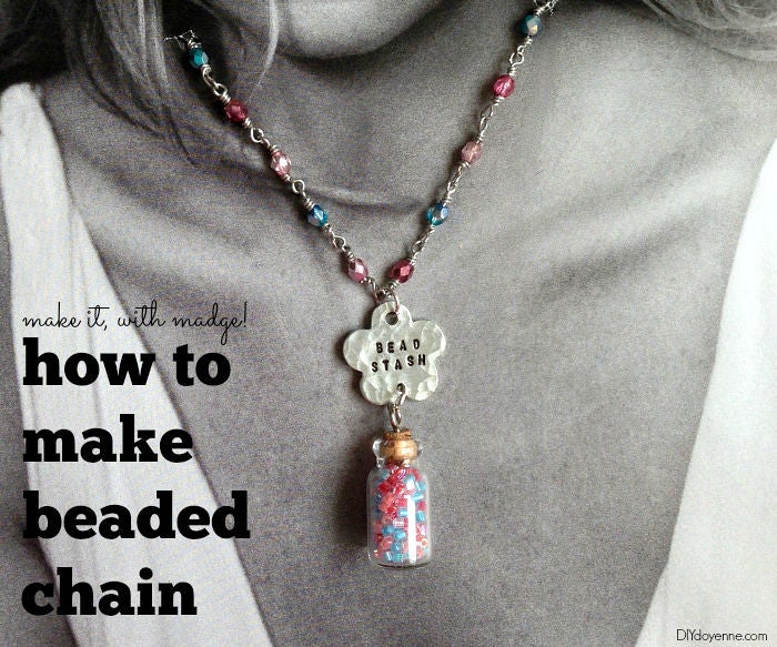 DIY Beaded Chain 3 Steps Instructables