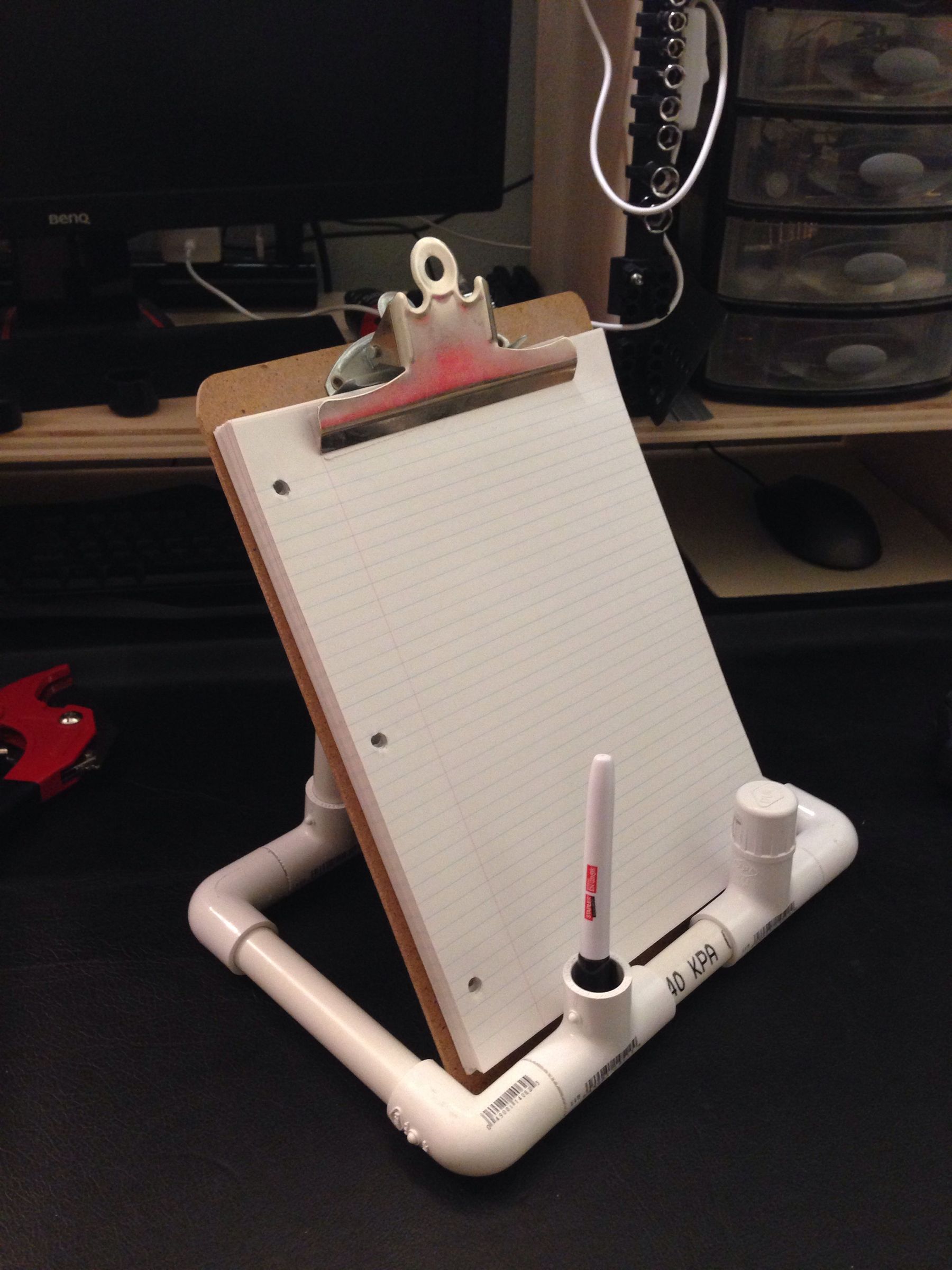 PVC DryErase Board Stand 4 Steps Instructables