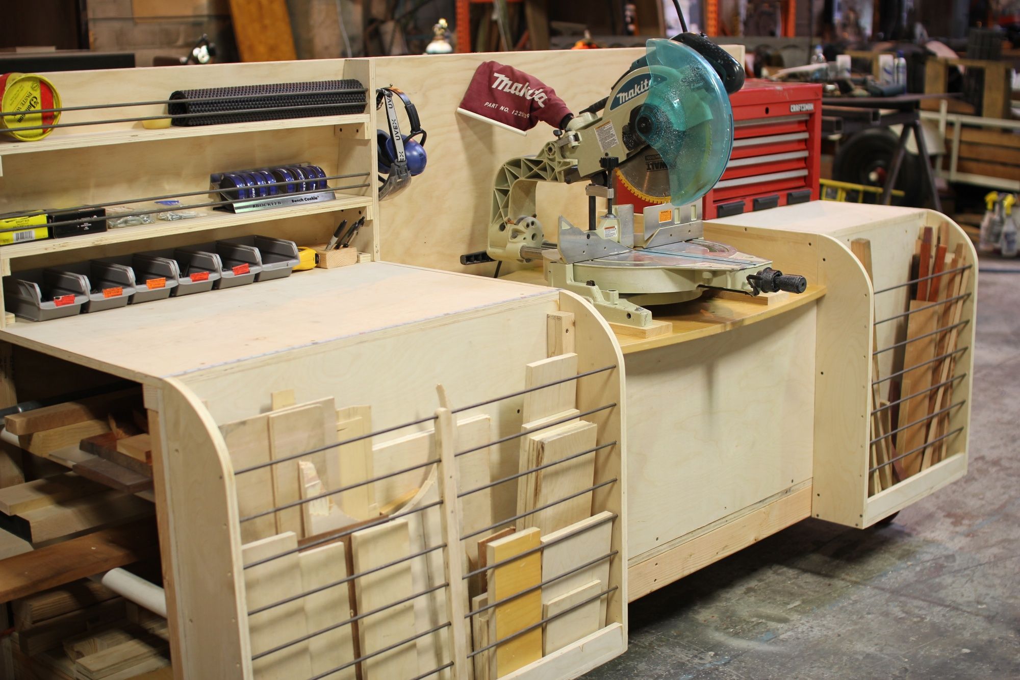 Combo Miter Saw Station Lumber Rack 13 Steps (with Pictures