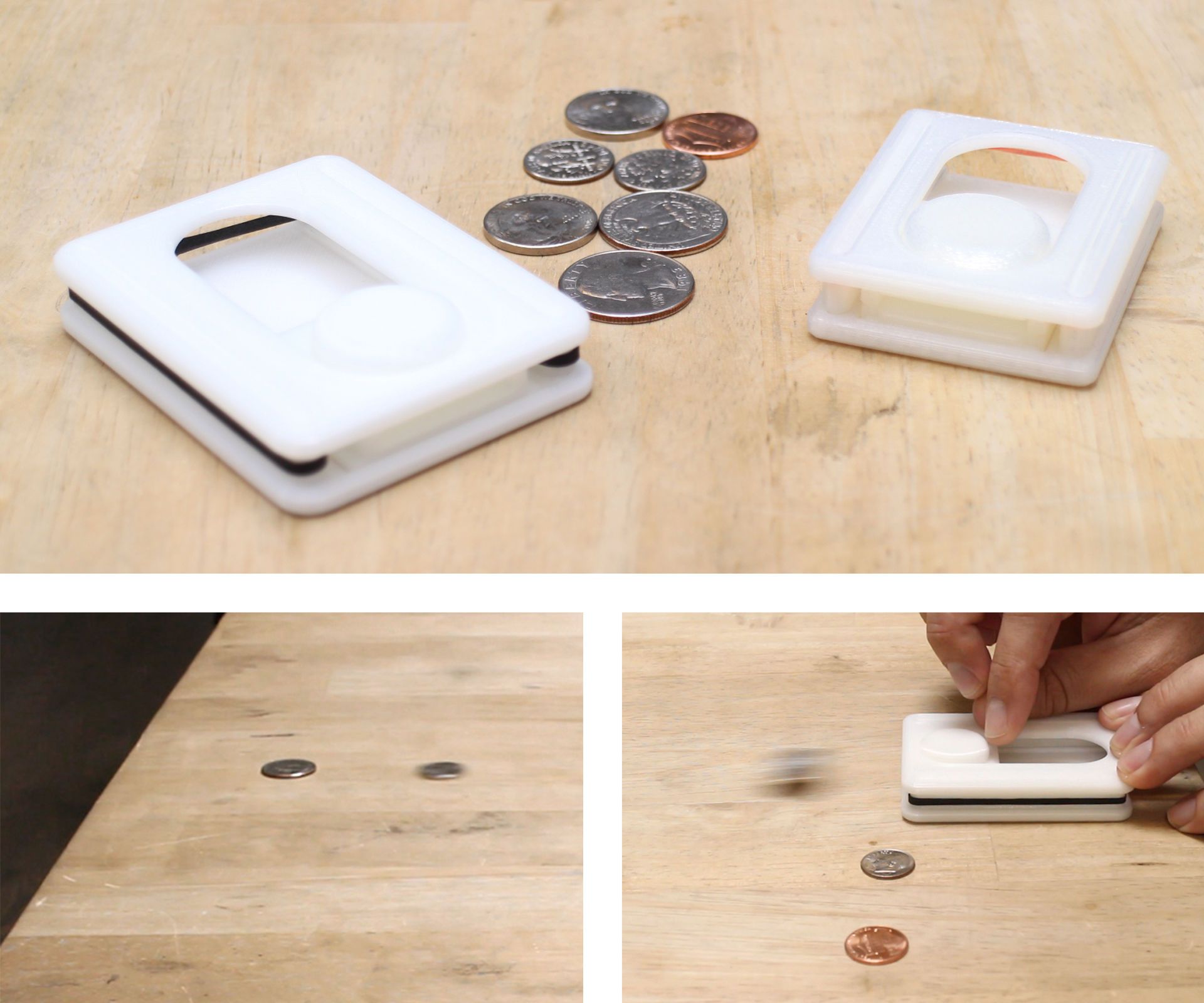 3D Printed Coin Shuffleboard