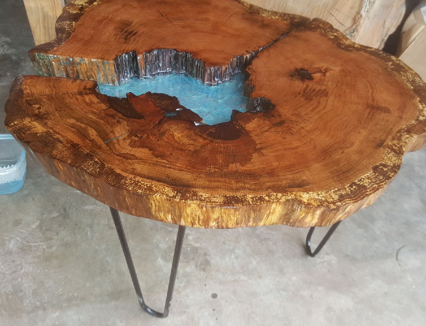 Live Edge Resin Table. How to Transform Reclaimed Live Edge Into a