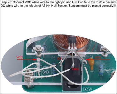 Connect VCC and GND White Wire