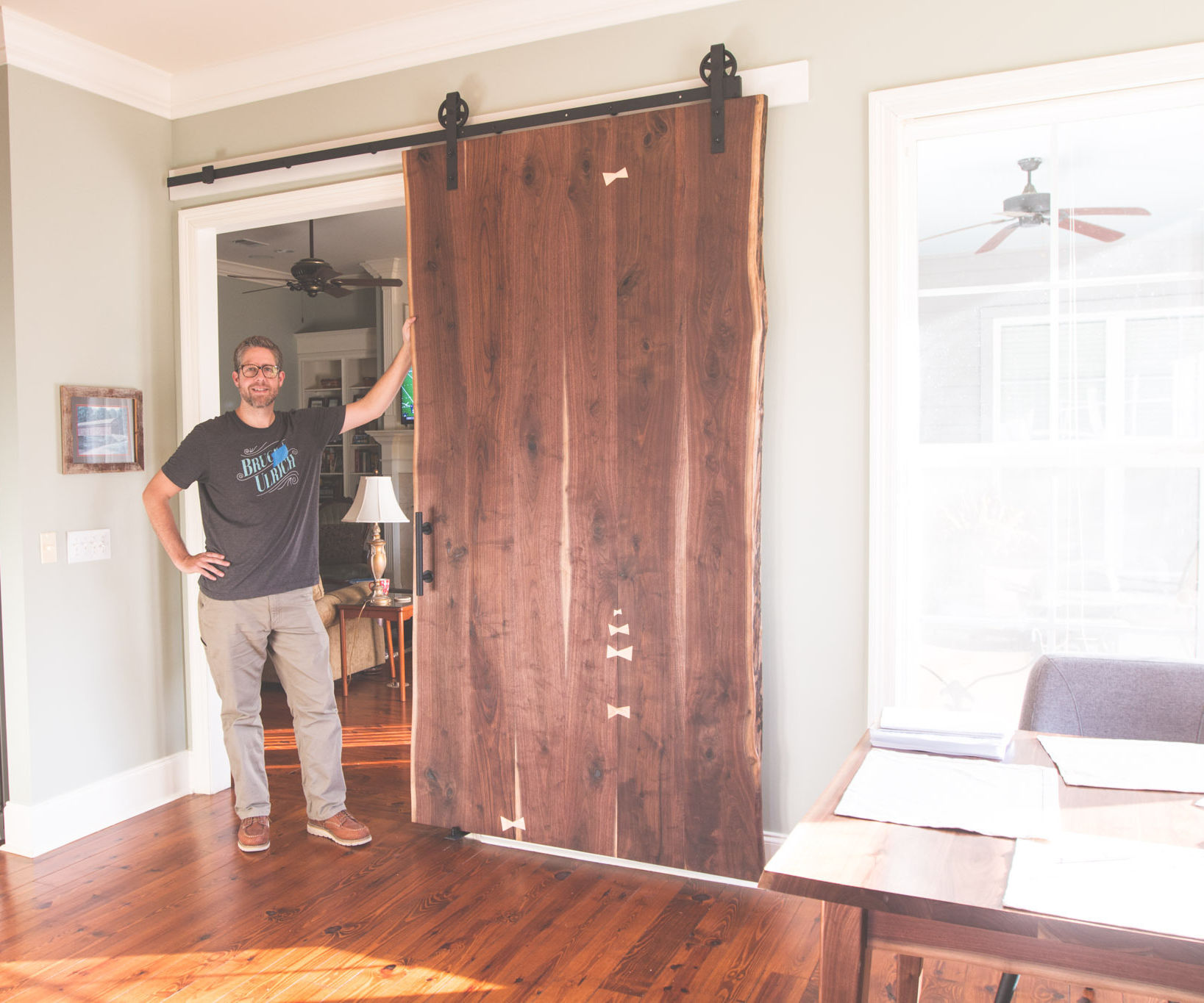 Live Edge Sliding Barn Door
